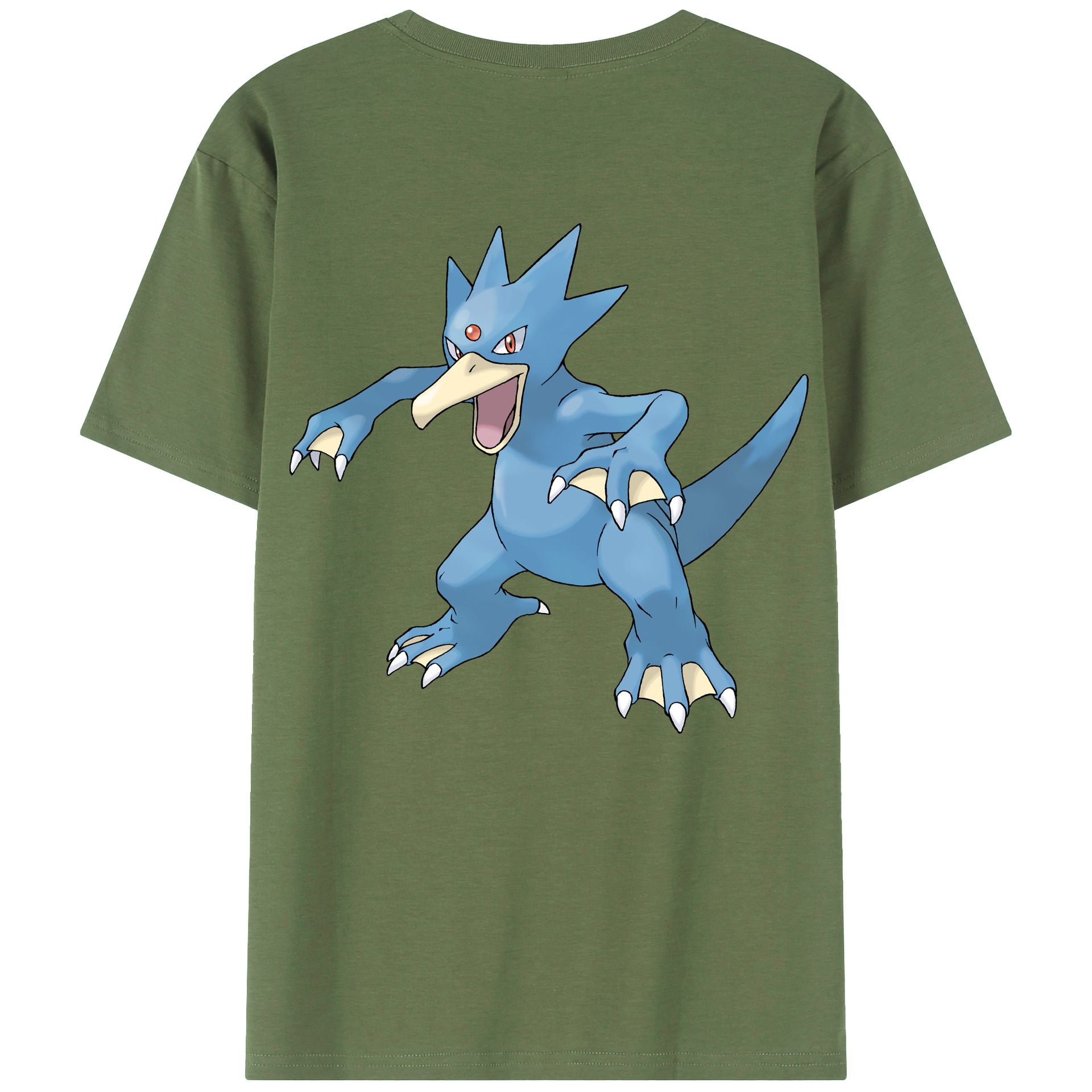 （画像用） ポケットモンスター Pokémon 綿100％ メンズ半袖Tシャツ（バックプリント） 通気性